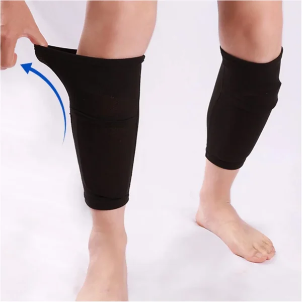 Brand New Leg Shield Socks Football Guard Sleeves Holder Instep No SLIPPING OUT Plastic Polypropylene Shin Pads