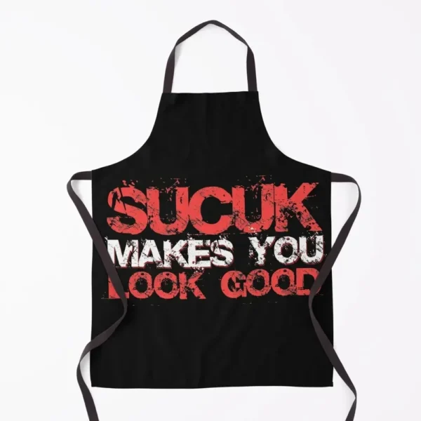 Sucuk appearance Turkish sausage saying Apron For Girl chefs Apron